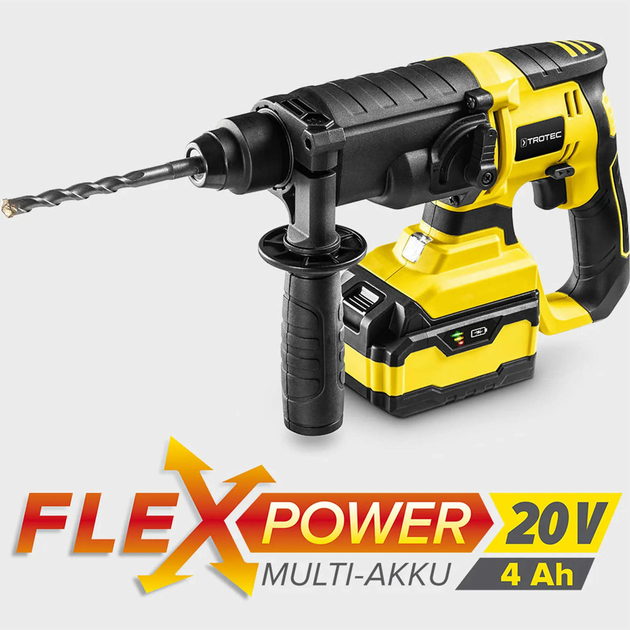 Перфоратор аккумуляторный Trotec PRDS 20-20V + кейс (4415000210) - изображение 7