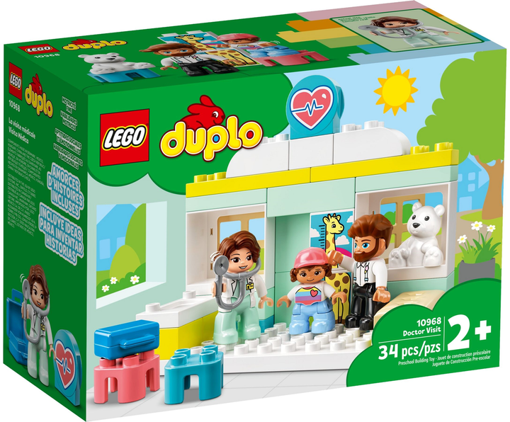 Zestaw klocków LEGO Duplo Wizyta u lekarza 34 elementy 3 szt (10968) - obraz 1