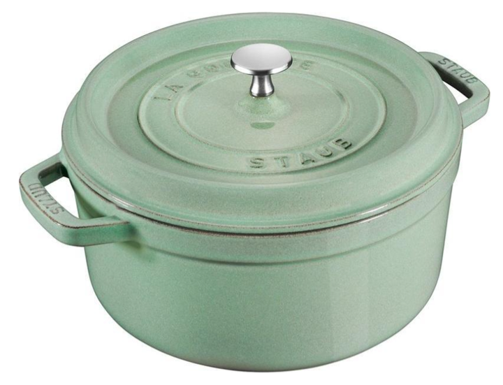 Каструля чавунна Staub La Cocotte кругла м'ятна 6.7 л (3272340053689) - зображення 1