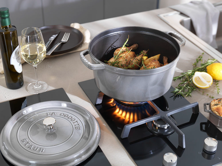 Garnek żeliwny Staub La Cocotte okrągły grafitowy 8.35 l (3272341030184) - obraz 4
