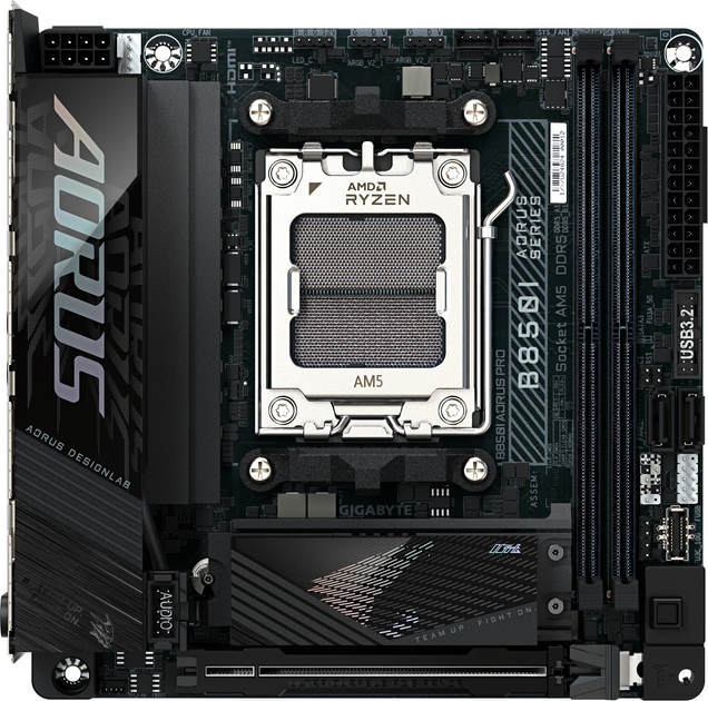 Материнская плата Gigabyte B850I Aorus Pro (sAM5, AMD B850, PCI-Ex16) - изображение 1