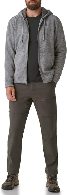Флісова спортивна кофта на блискавці Bass Outdoor Men's Knit Jacket Color: Gargoyle XL - изображение 1