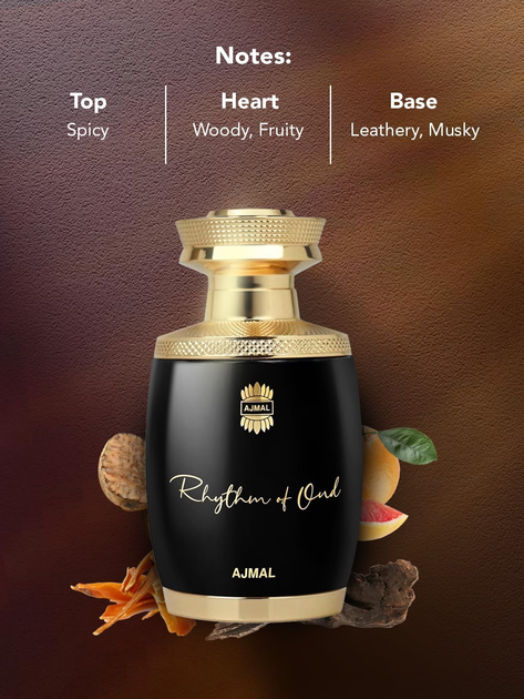 Woda perfumowana unisex Ajmal Rhythm Of Oud 75 ml (6293708018000) - obraz 5