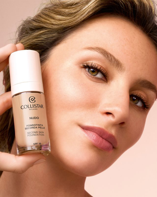 Тональна основа Collistar Nudo Second Skin Foundation SPF 15 2R Beige Rosato 30 мл (8015150002356) - зображення 5