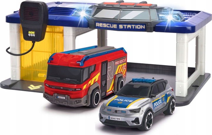 Zestaw zabawkowy Dickie Toys Stacja Ratunkowa z dwoma pojazdami (4006333090776) - obraz 3