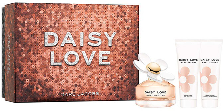 Набір для жінок Marc Jacobs Daisy Love Туалетна вода 50 мл + Гель для душу 75 мл + Лосьйон для тіла 75 мл (3616303473068) - зображення 1