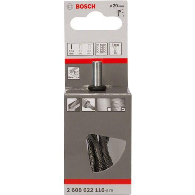 Щітка торцева дротяна Bosch PRO Metal heavy 20 мм / 0.35 мм (2608622116) - зображення 2