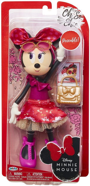 Lalka Disney Myszka Minnie Oh So Chic 24 cm (0192995202566) - obraz 1