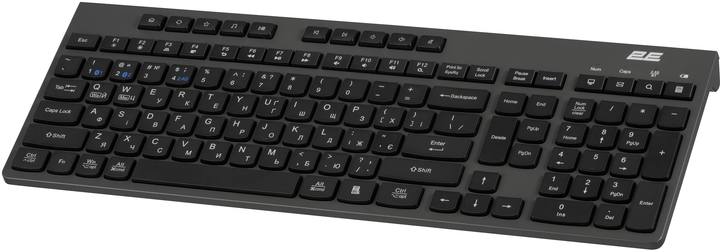 Клавіатура бездротова 2E KS280 Wireless/Bluetooth Black-Gray (2E-KS280WBGR_UA) - зображення 2