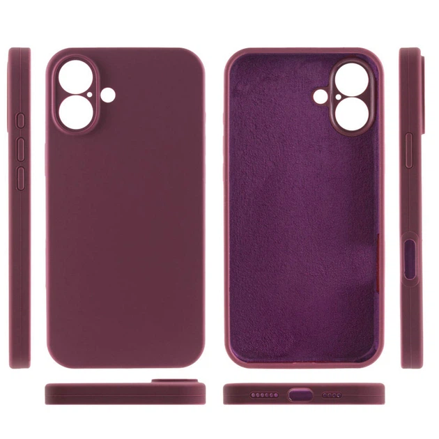 Силіконовий чохол із захистом камери Full Camera Protective для Apple iPhone 17 Plum - зображення 3