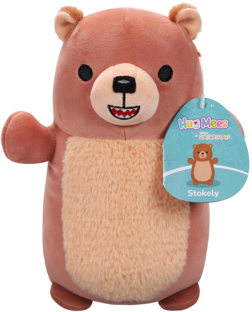 М'яка іграшка HugMees Squishmallows Stokely the Kodiak Bear 25 см (196566451780) - зображення 1