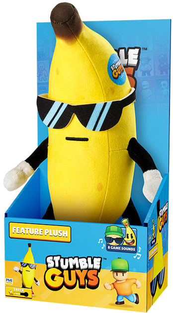 Maskotka P.M.I Ltd. Stumble Guys P.M.I Ltd. Feature plush Banana 25 cm (7290117588932) - obraz 1