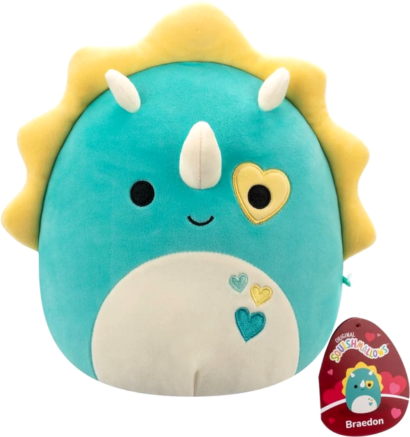 Maskotka Squishmallows Triceratops Braedon 30 cm (196566397712) - obraz 1