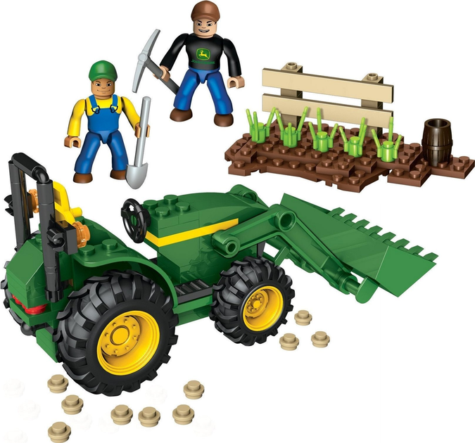 Zestaw klocków Mega Bloks John Deere Farm Tractor 119 elementów (0065541808409) - obraz 3