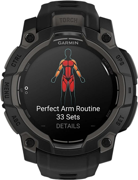 Smartwatch Garmin Instinct 3 45 mm Black (010-02936-00) - obraz 7