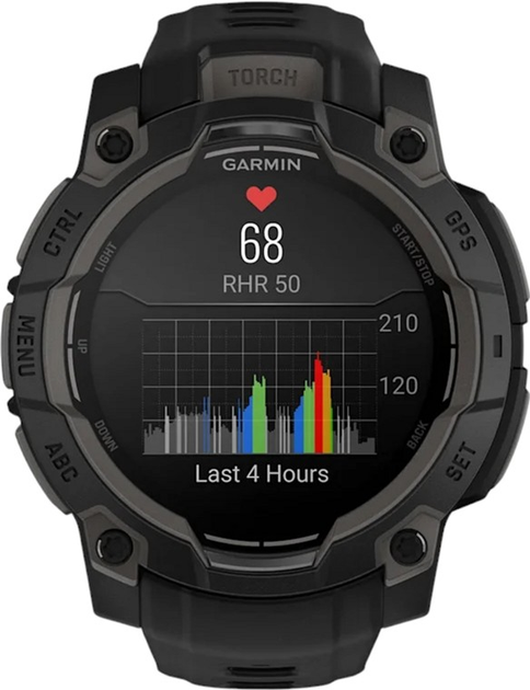 Smartwatch Garmin Instinct 3 45 mm Black (010-02936-00) - obraz 9