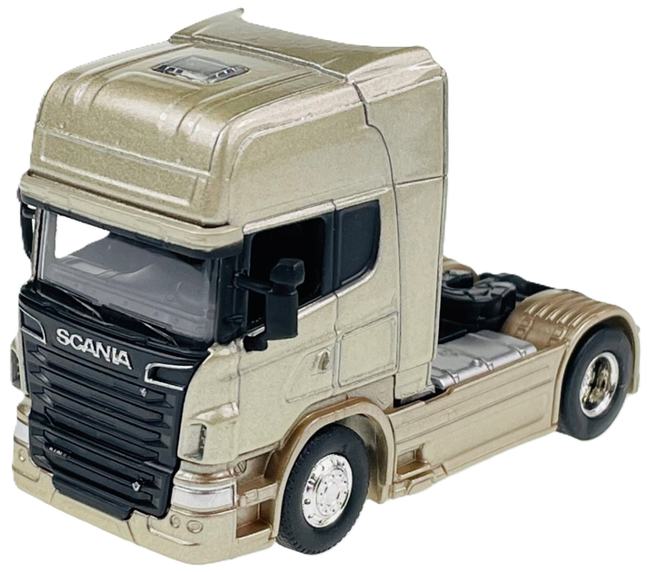 Metalowy model Welly ciężarówka Scania 1:32 Złoty (4891761126711) - obraz 2