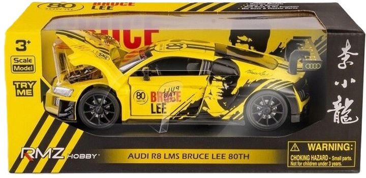 Metalowy model RMZ Hobby samochód sportowy Audi R8 2015 1:32 Żółty (5905422081109) - obraz 1