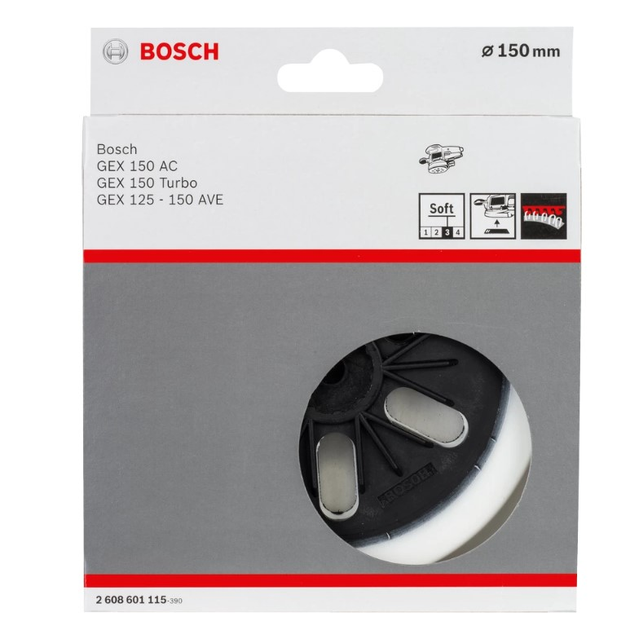 Шліфтарілка Bosch (150 мм) тарільчатий шліфкруг м'який для КШМ (23170) - зображення 2