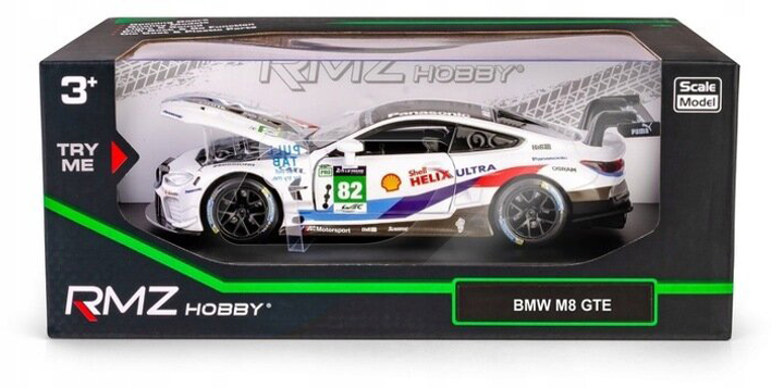 Metalowy model RMZ Hobby samochód sportowy BMW M8 1:32 Biały (5905422081208) - obraz 1