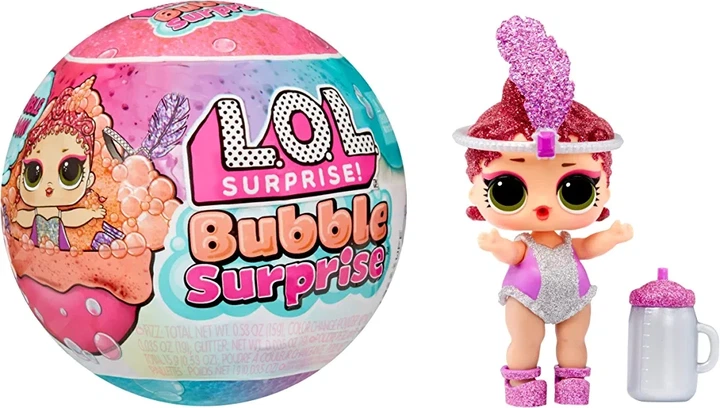 Ігровий набір Lol Surprise Bubble Бабл Dolls Splash star лялька лол із бульбашками з піною з блискітками. - зображення 2
