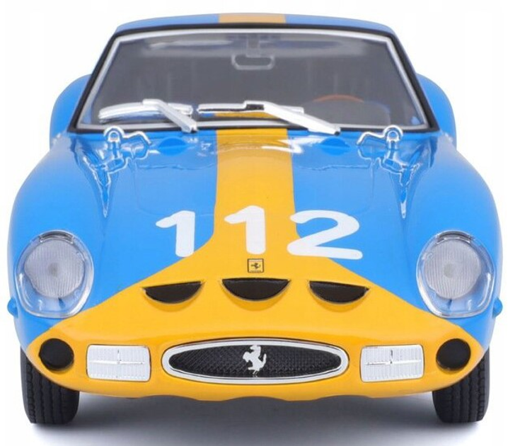 Металева модель Burato Автомобіль Ferrari Racing ModelKit 250 GTO 1:24 Синій (4893993265817) - зображення 4
