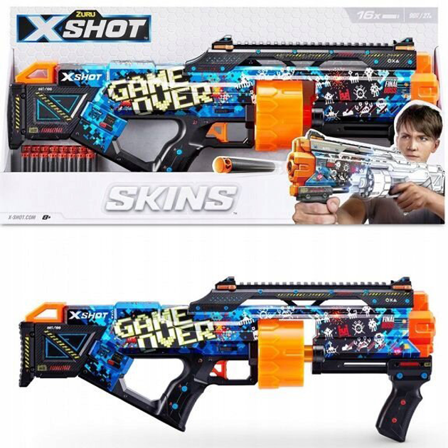 Karabin Zuru X-Shot Skins Last + 16 strzałek Czarny (4894680022690) - obraz 1