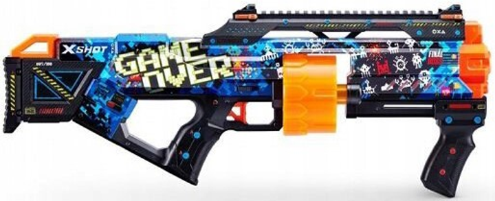 Рушниця Zuru X-Shot Skins Last + 16 патронів чорного кольору (4894680022690) - зображення 3