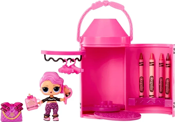 Игровой набор Lol Surprise! серии Crayola Цветнашки разукрашки кукла лол color me studio 505273 - изображение 7