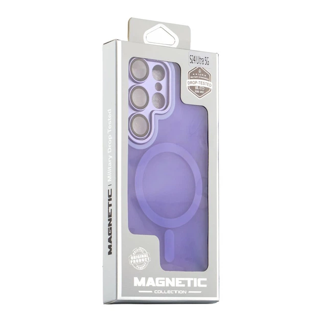 Чохол TPU+PC Magnetic Matte Camera Lens with Magsafe для Samsung Galaxy S24 Ultra 5G (S928) Колір Dark Green - Фото 7 Чохол TPU+PC Magnetic Matte Camera Lens with Magsafe для Samsung Galaxy S24 Ultra 5G (S928) Колір Dark Green - изображение 7