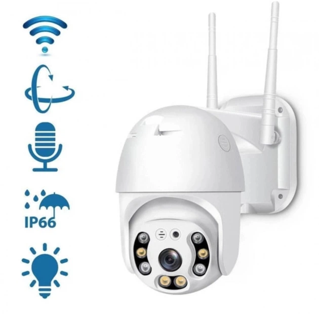 IP Камера 2MP Q6 ICSEE WiFi IP66 (полный комплект с зарядным устройством) - изображение 6