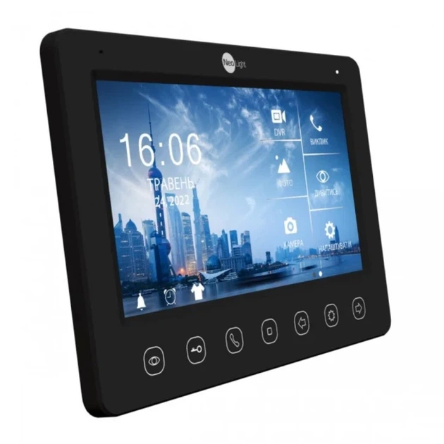 Відеодомофон NeoLigh KAPPA + HD WF Black - Фото 2 Відеодомофон NeoLigh KAPPA + HD WF Black - зображення 2
