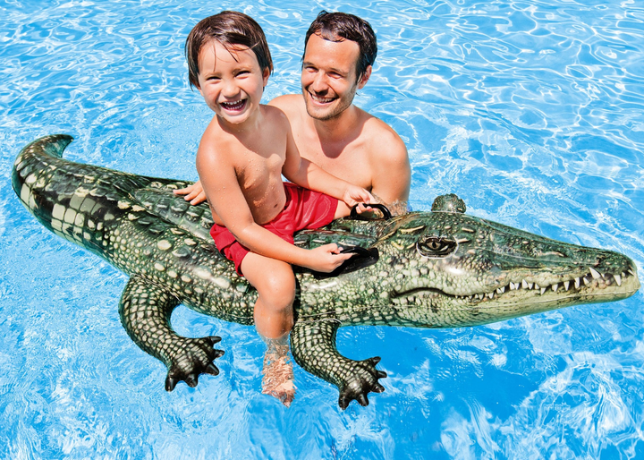 Materac dmuchany do pływania Intex Aligator 170 x 86  cm 57551 (6941057402987) - obraz 4