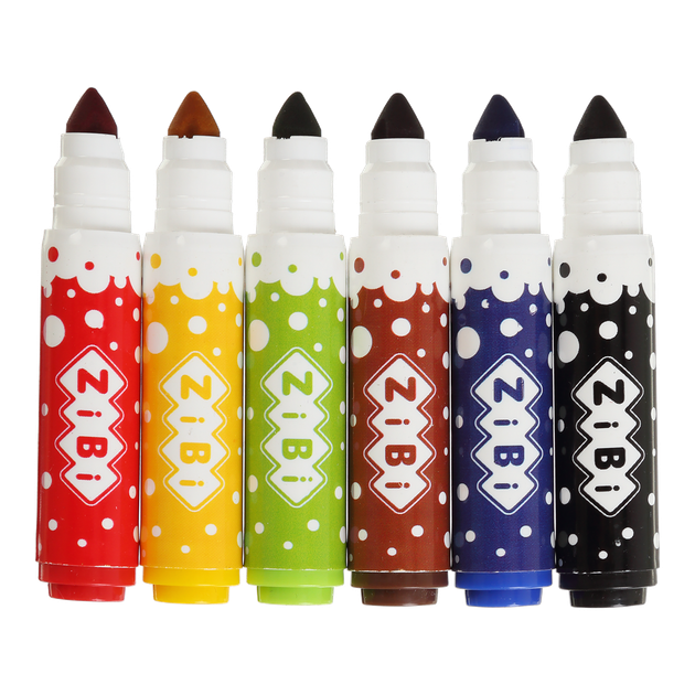 Фломастери Zibi SUPERWASHABLE SUPER JUMBO BABY Line 6 кольорів (ZB.2816) - изображение 3