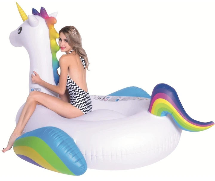 Materac dmuchany do pływania Jilong Jednorożec 218 x 160 x 120 cm (6920388642101) - obraz 3