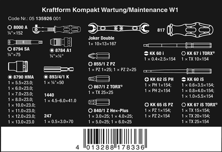 Zestaw narzędzi Wera 35 elementów (4013288178336) - obraz 6