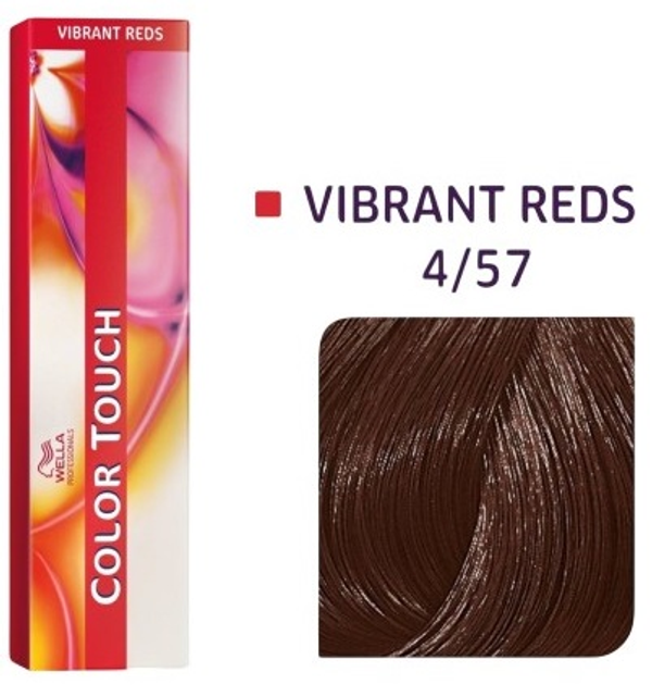 Farba do włosów Wella Professionals Color Touch Vibrant Reds 4/57 Średni mahoń trwała 60 ml (8005610526294) - obraz 1