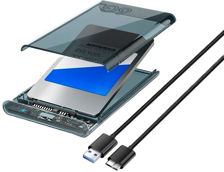 Зовнішня кишеня ESSAGER для SSD/HDD 2.5" SATA - USB 3.0 - зображення 2