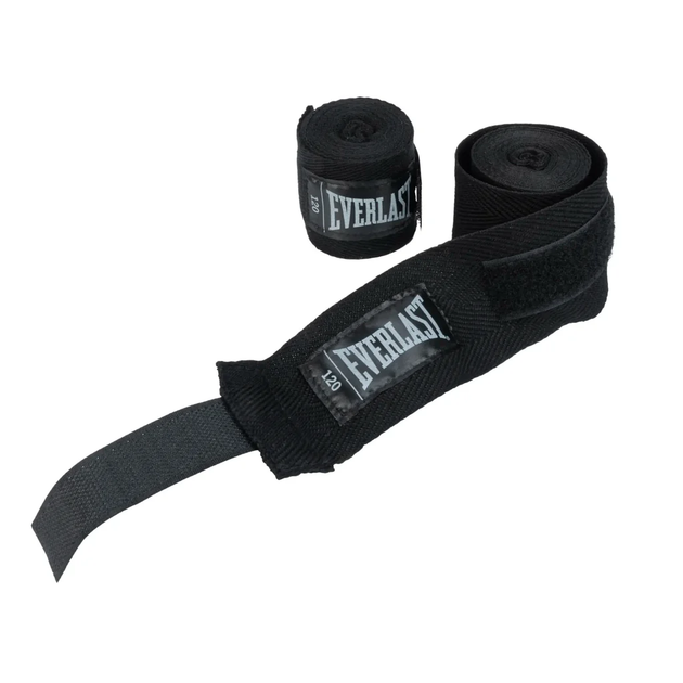 Бинти боксерські Everlast Core Handwraps 3.04 м (P00003243) Black - зображення 3