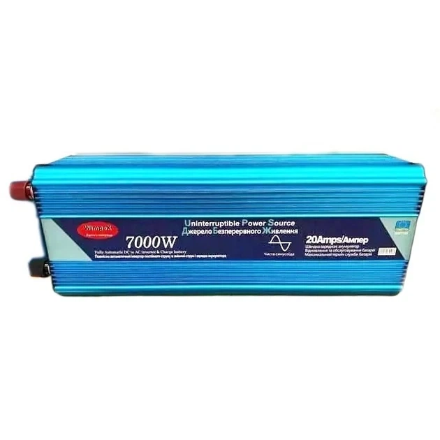 Перетворювач інвертор Power Inverter Wimpex WX-7100 7000W 12V-220V UPS чиста синусоїда з зарядкою - зображення 3