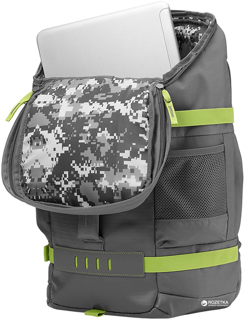 Рюкзак для ноутбука HP Odyssey 15.6" Grey/Green (L8J89AA) – фото ...