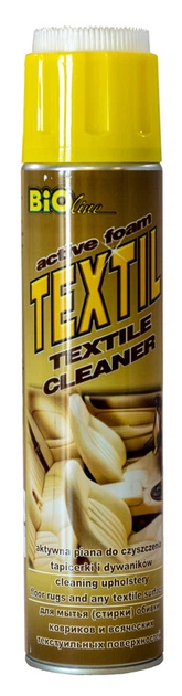 Очисник тканин і килимів 600 мл BioLine Textil (пінка, аерозоль із щіткою) - зображення 1