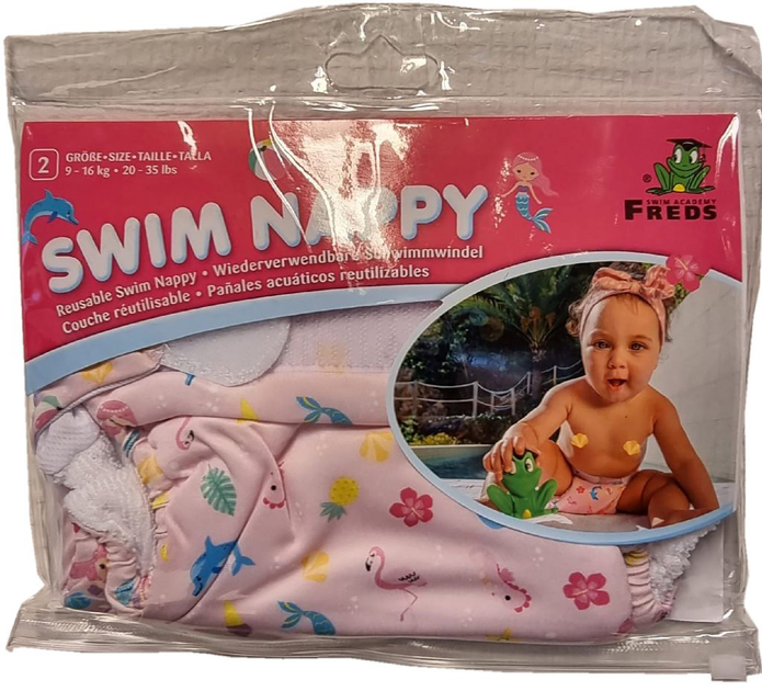 Підгузок для плавання Freds Swim Academy Розмір 2 Рожевий 1 шт (4039184311110) - зображення 3