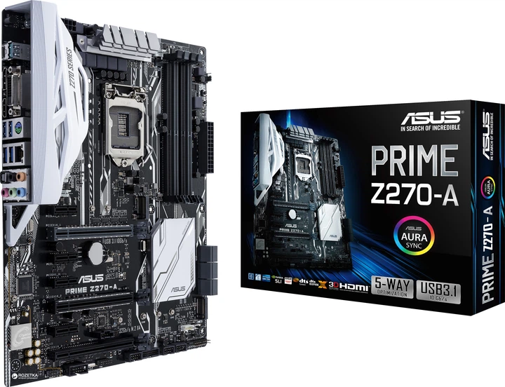 Материнская плата Asus Prime Z270-A (s1151, Intel Z270, PCI-Ex16