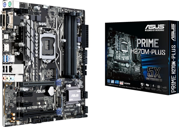 Материнская плата Asus Prime H270M-Plus (s1151, Intel H270, PCI
