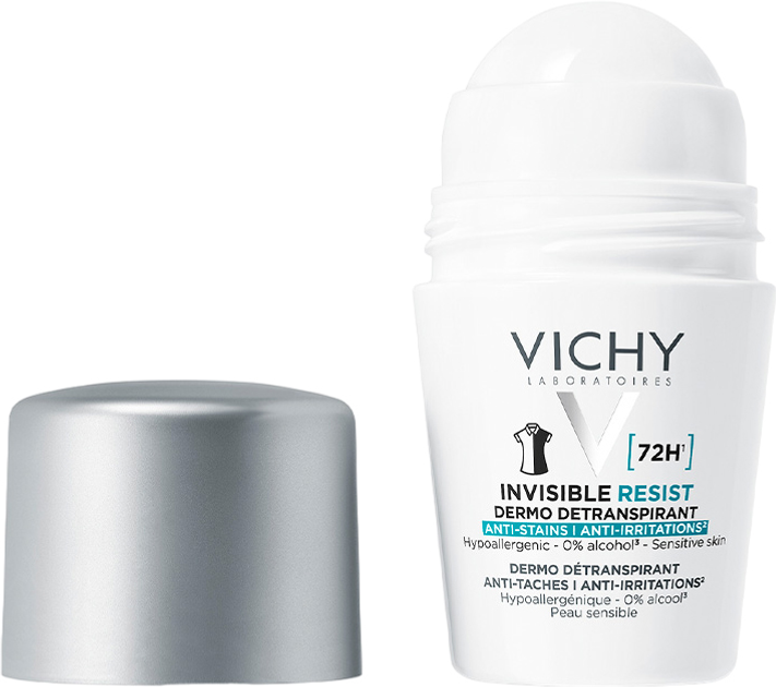 Кульковий антиперспірант Vichy Invisible Resist 72h 2 х 50 мл (3337875895620) - зображення 3