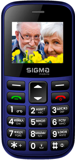 Мобильный телефон Sigma mobile Comfort 50 Easy Type-C Blue (4827798585238) - изображение 1