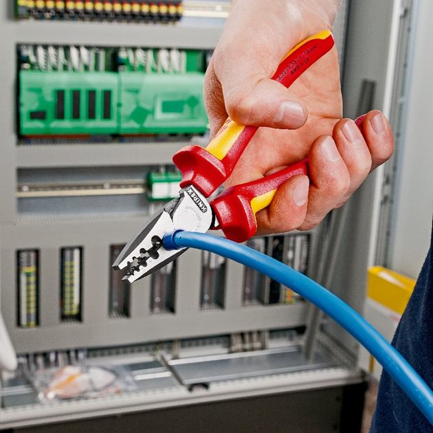Кусачки Knipex для обтискання кабельних наконечників VDE 180 мм (97 78 180) - зображення 4