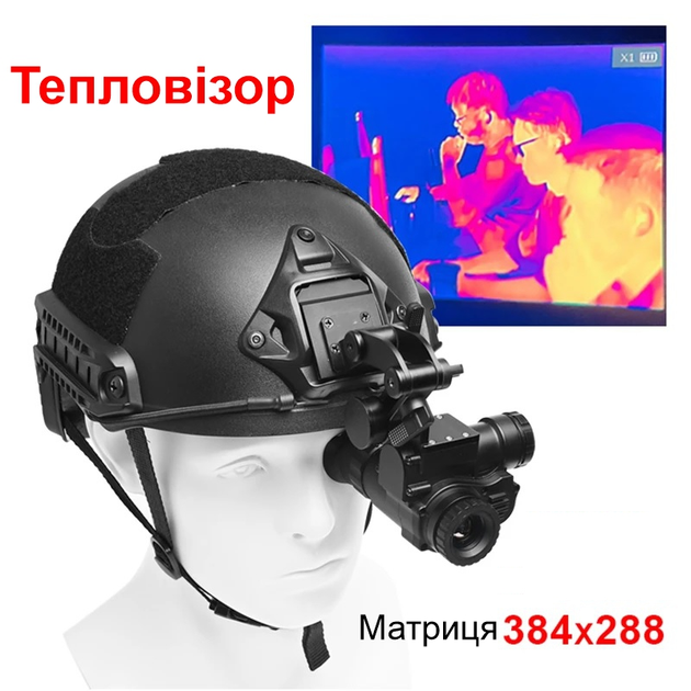 Тепловізор (тепловізійний монокуляр) для кріплення на шолом Binock BTI10, матриця 384x288 пікселів (101003) - зображення 2