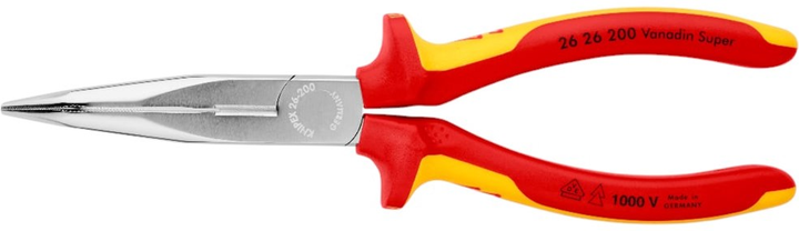 Szczypce Knipex zakrzywione 200 mm VDE 1000 V (26 26 200) - obraz 1